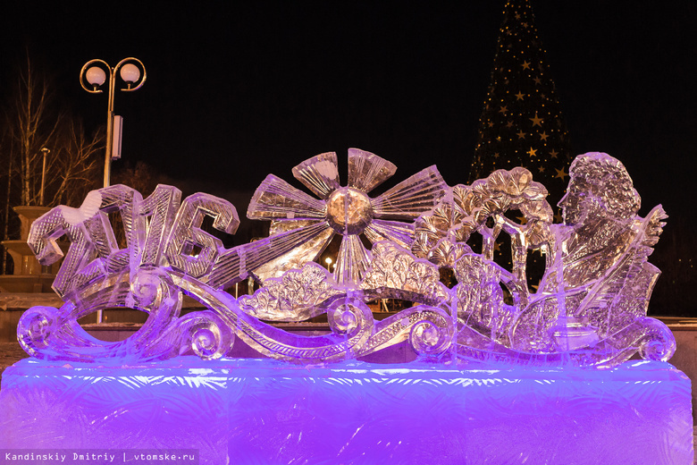 В Томске площадь Новособорную украсят Онегин и герои «Пиковой дамы» изо льда