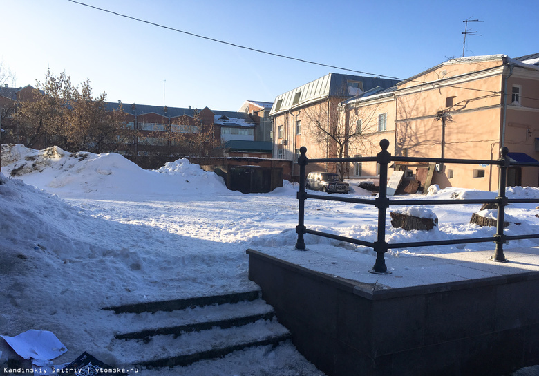 Сквер у подпорной стенки в Томске появится осенью