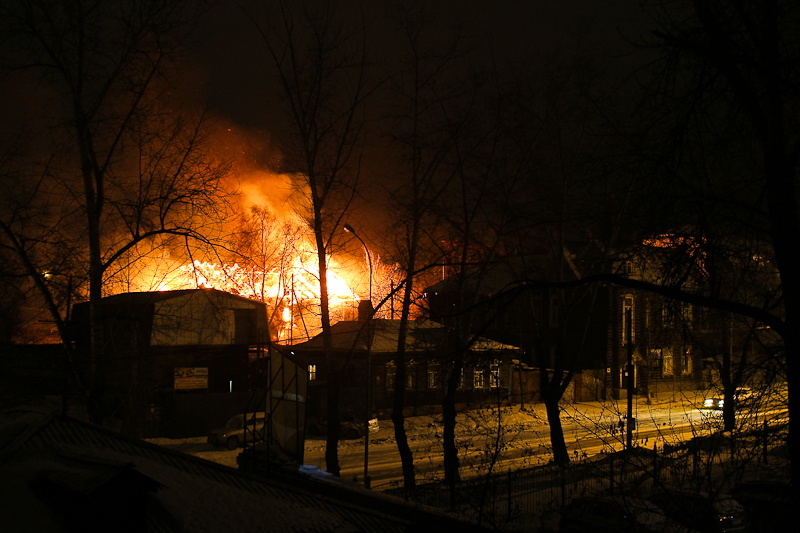 пожар на Красноармейской