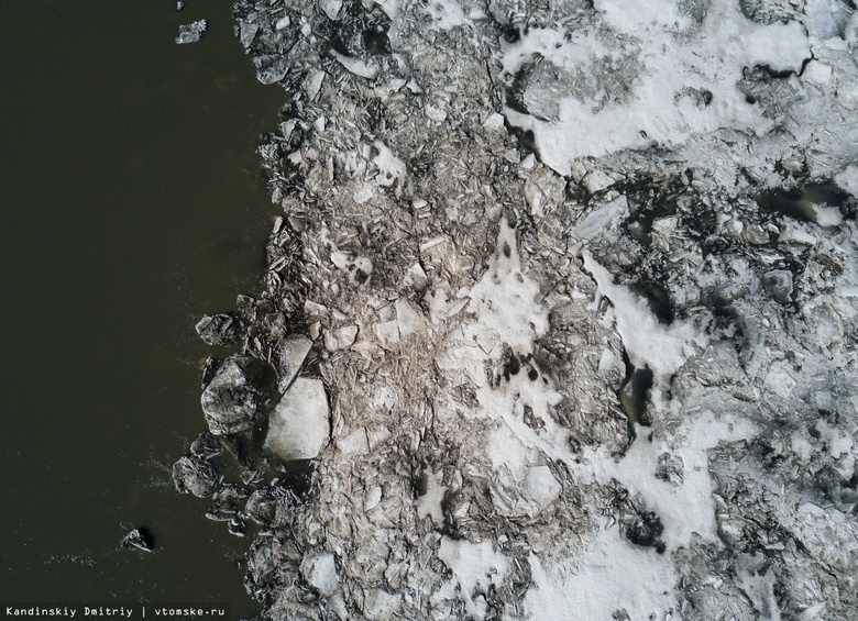 Синоптик: холодная погода сдерживает вскрытие реки Томи