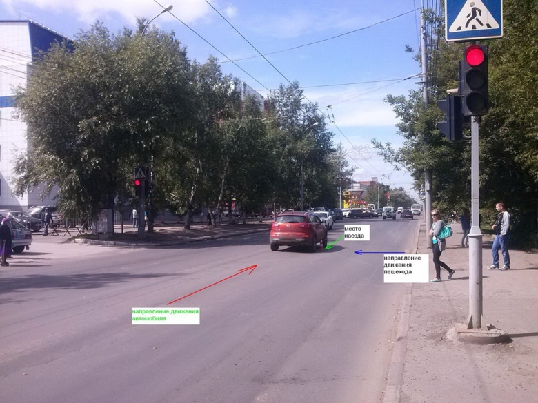 Женщину сбили на пешеходном переходе возле областного рынка