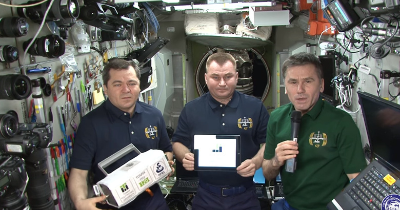 Российские космонавты с МКС поздравили томский политех с юбилеем