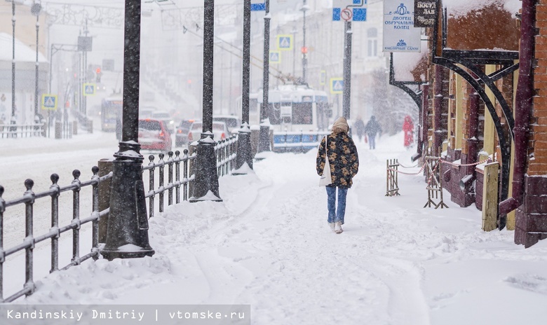 Похолодание до -15°C ждет Томск ночью. Снег прекратится к вечеру