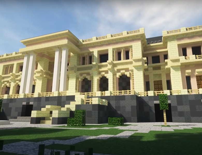Точную копию «дворца Путина» построили в Minecraft