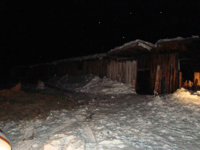 Пожар на ферме в Петухово мог начаться от печи (фото)