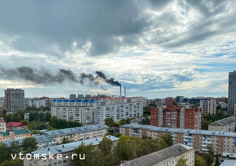 Томичи пожаловались на черный дым с местной ГРЭС