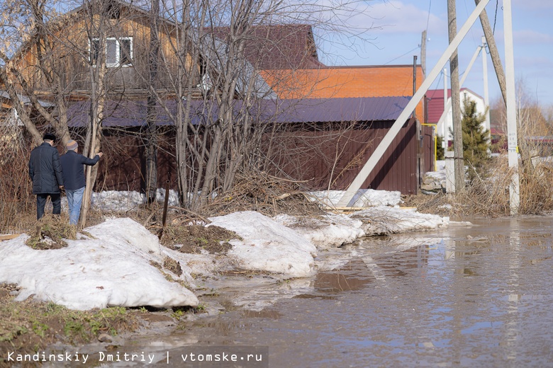 «Вода почти до колен»: как живет левобережье в Томске после резкого потепления