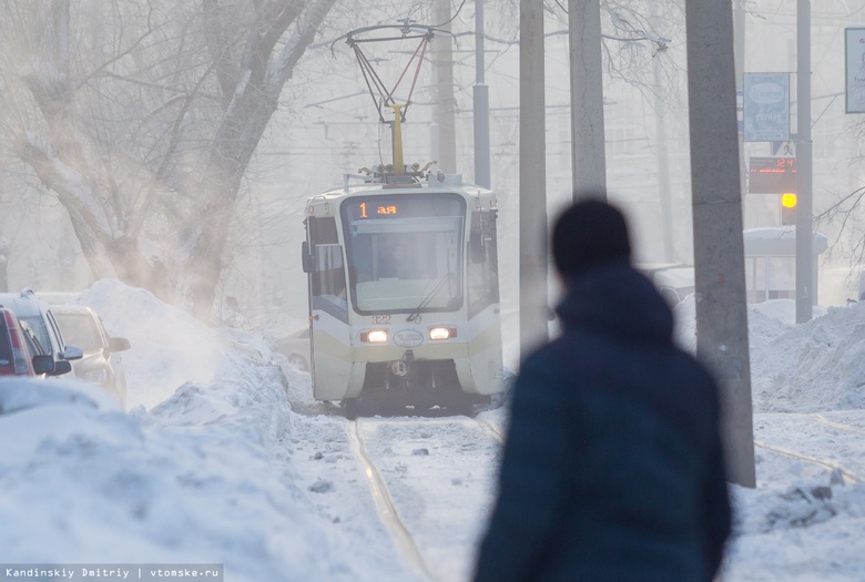 Интервалы движения общественного транспорта сократили в Томске из-за морозов