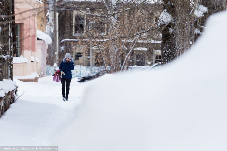 Мэрия: почти 22 тыс тонн снега вывезли с улиц Томска за новогодние праздники