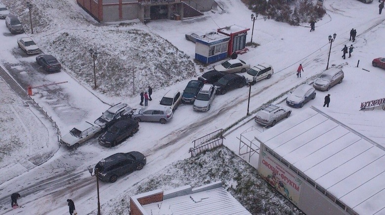 На Мира столкнулись 11 автомобилей