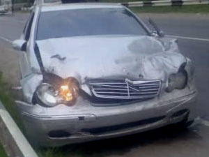 В автомобильной аварии в Тимирязевском участвовал сотрудник ГИБДД