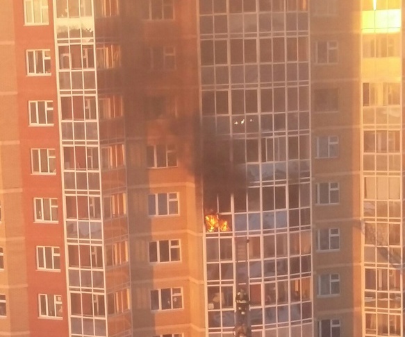 В многоэтажке на Герасименко в Томске произошел пожар
