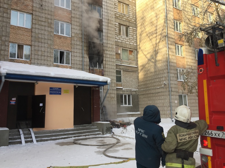 Пожар в общежитии ТУСУРа ликвидирован