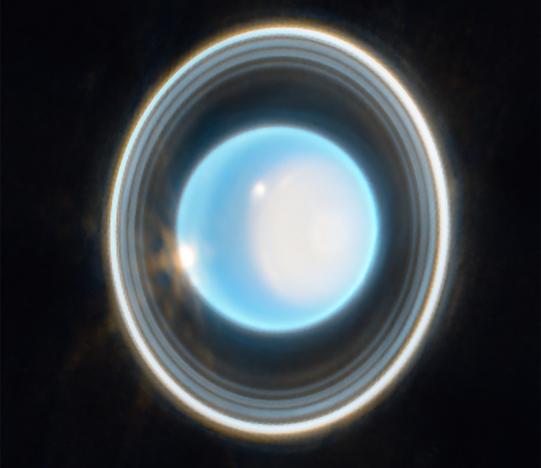 Телескоп «Джеймс Уэбб» сделал уникальный снимок Урана и его колец