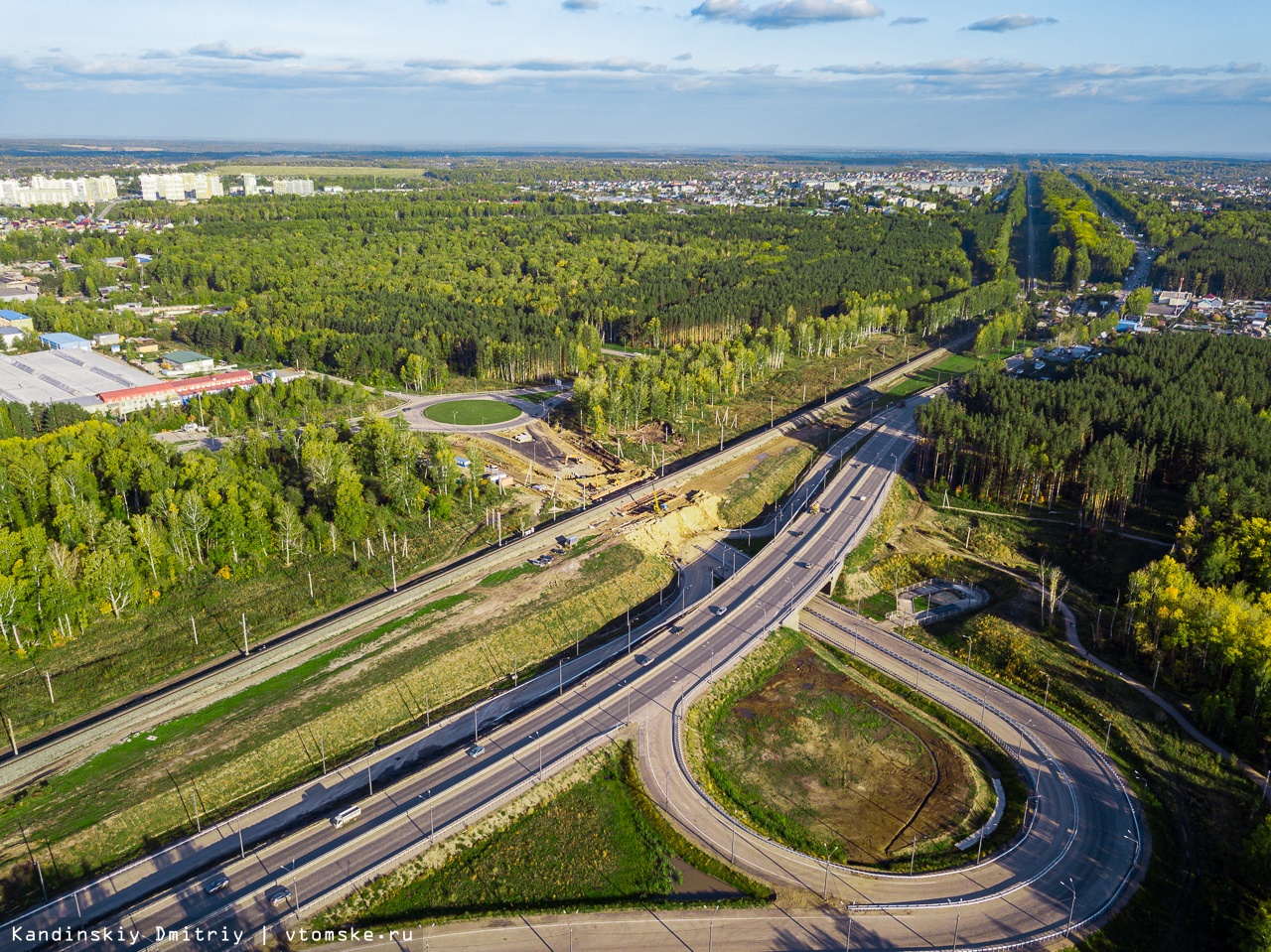 Съезда поселок. Аникино Томск. Развязка в Томске. Развязка в Аникино. Эстакада в Томске.