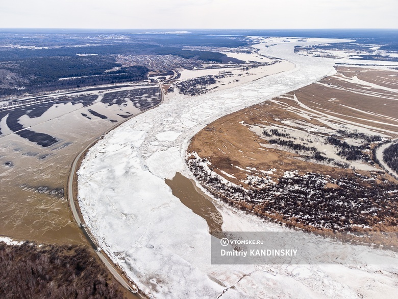 Ледяные заторы сохраняются: паводковая ситуация в Томской области на 17 апреля