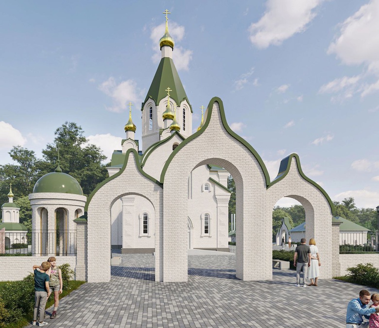 Епархия показала эскизы будущего храмового комплекса на левобережье Томска