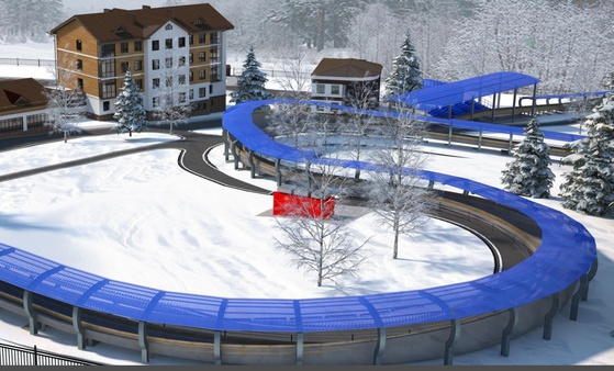Томичи разработали проект первой в Сибири олимпийской санной трассы (эскизы)