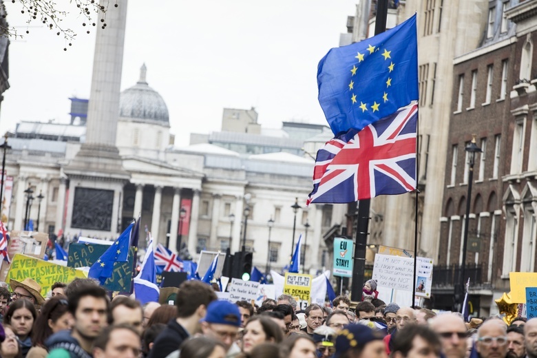 Митинг против выхода Великобритании из Евросоюза, март 2019 года